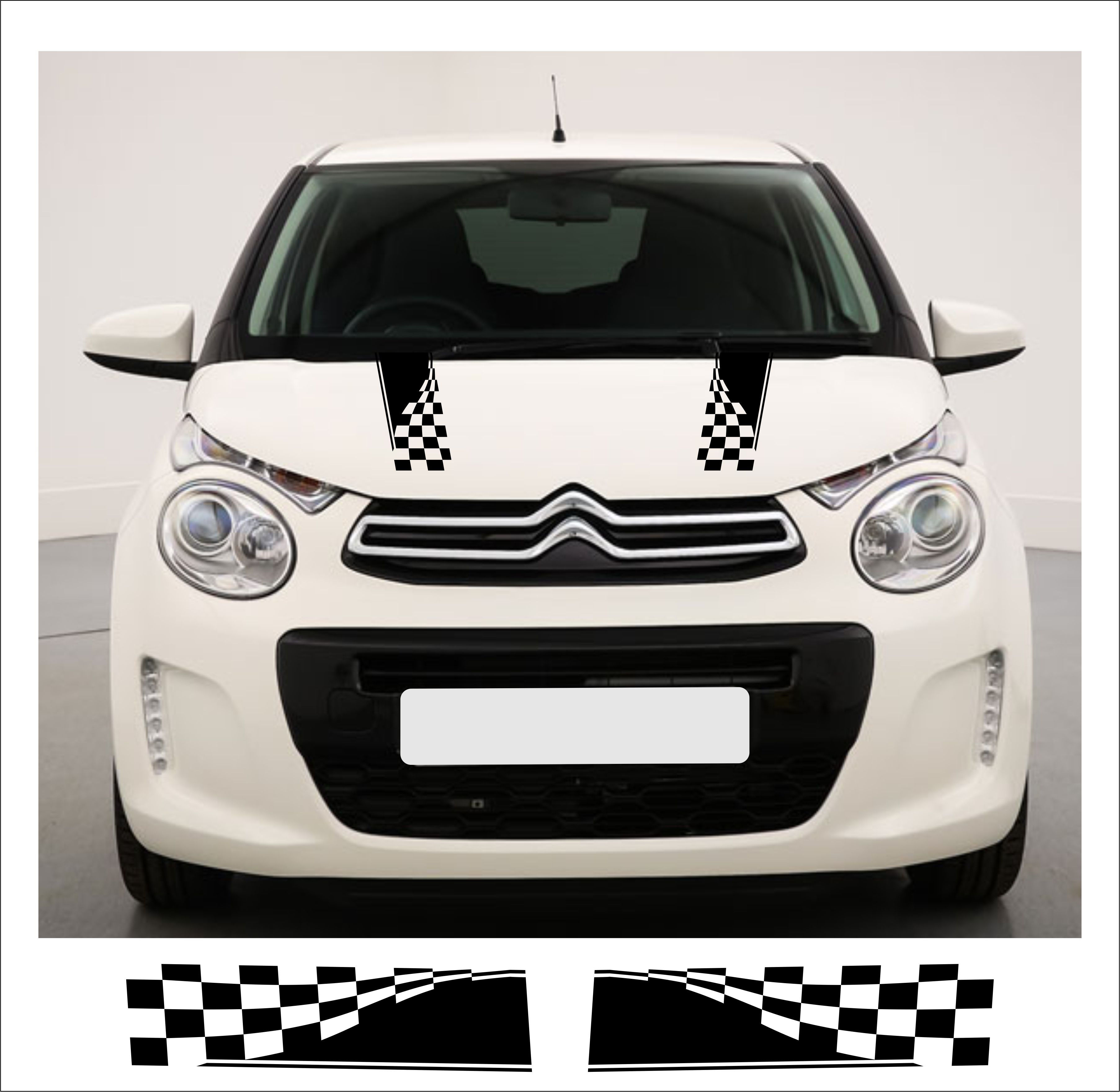 Citroen C1 Bonnet Stripes 004