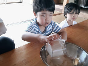 おやつ作り(ホットケーキ)🥞