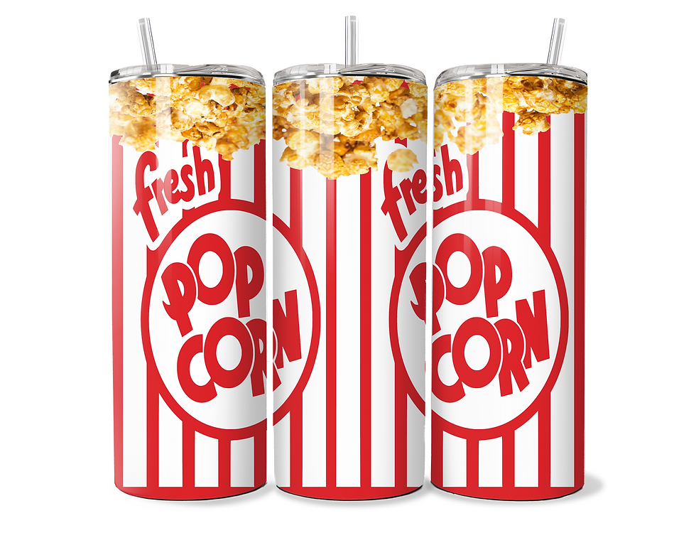 Fresh Popcorn 20oz Custom Tumbler