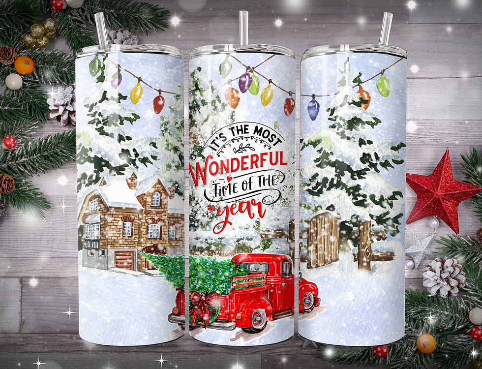 It's The Most Wonderful Time of The Year Hot Rod 20oz Custom Tumbler