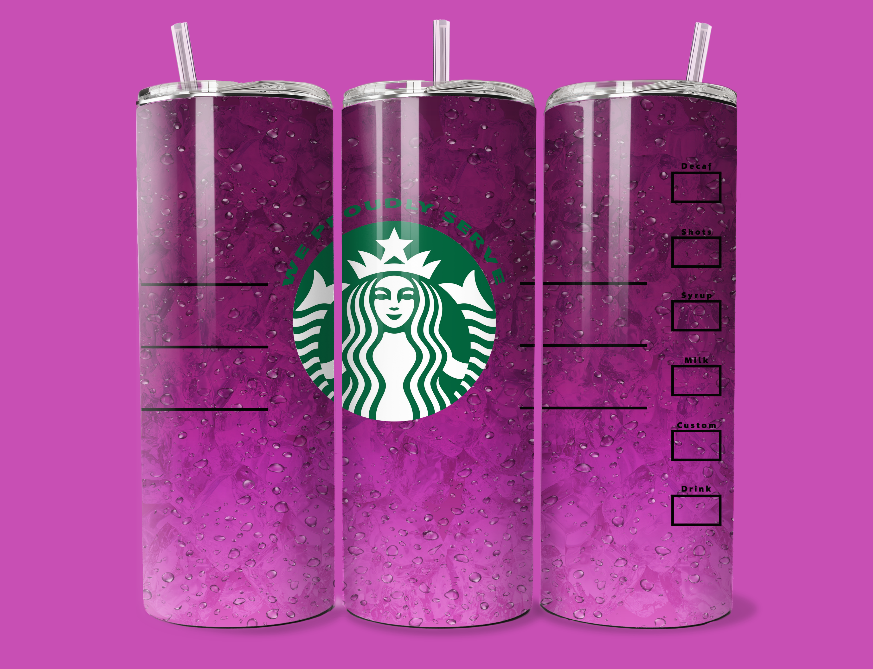 Starbucks Purple Drink 20oz Custom Tumbler