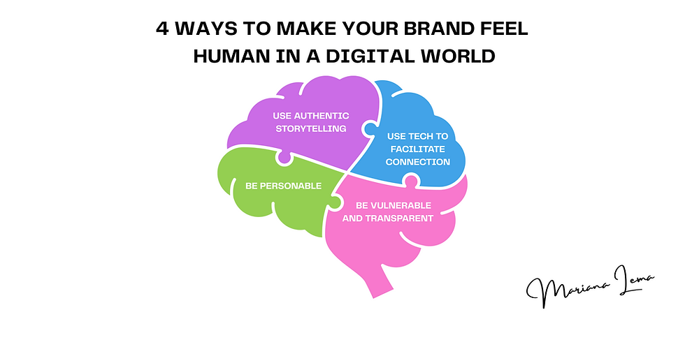 4 Ways to Make Your Brand Feel Human in a Digital World by Mariana Lema