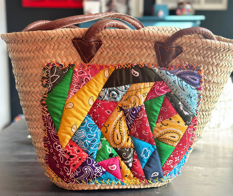 Miniature : Panier patchwork 