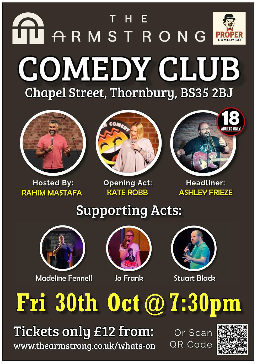 The Armstrong Comedy Club: October