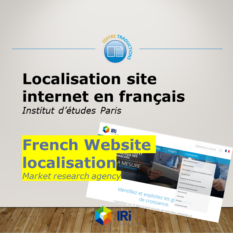 Localisation Site IRI 2018