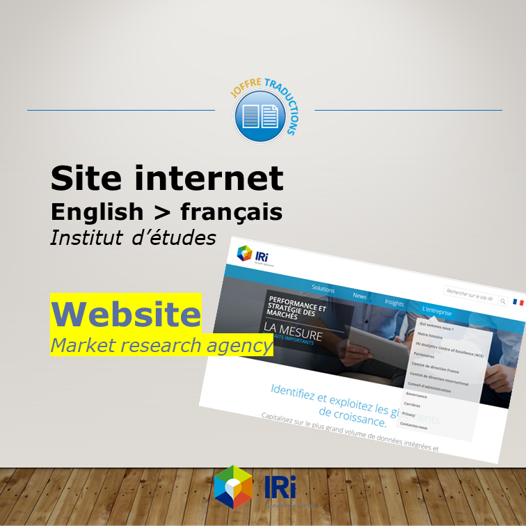 Site web 2018 IRI 2018