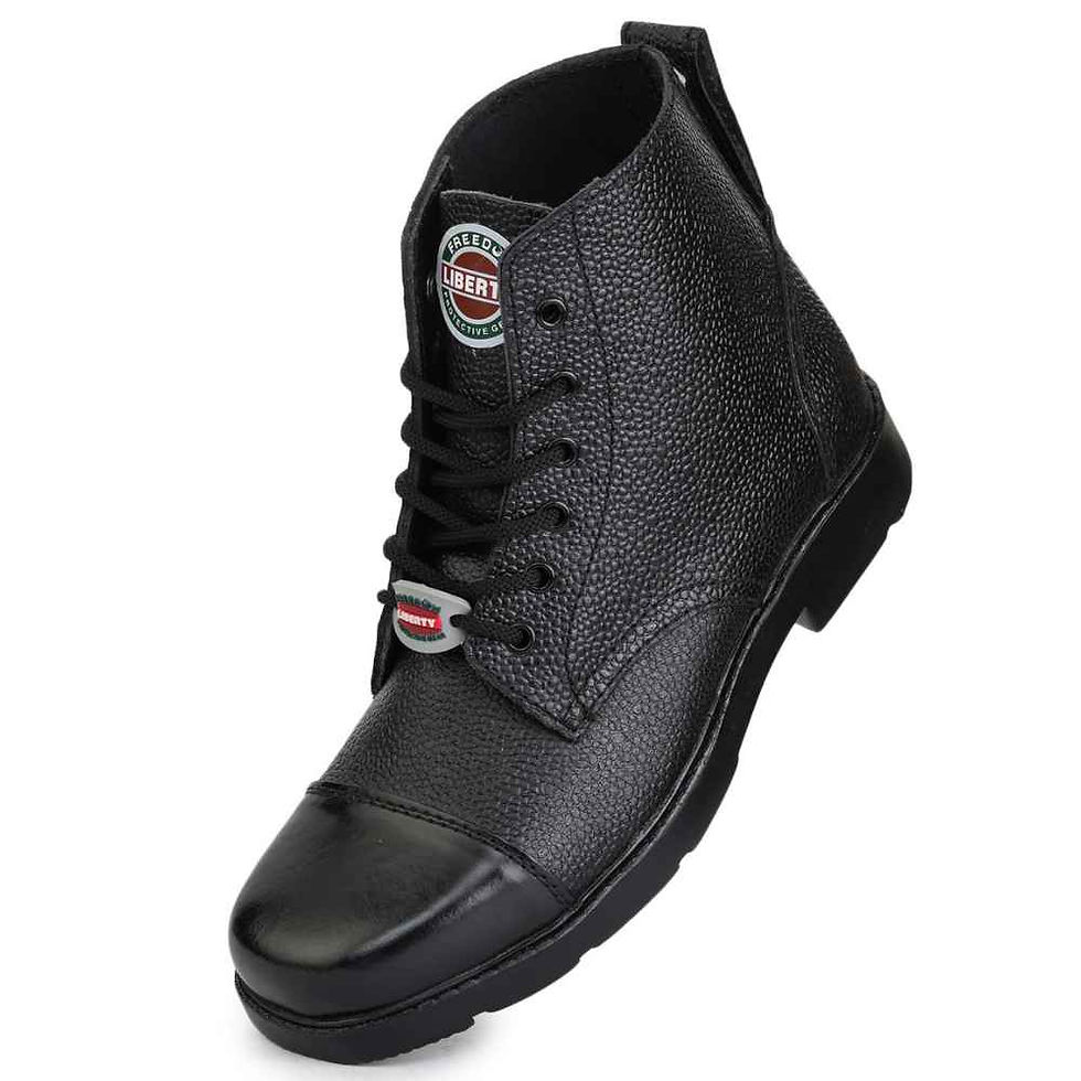 Thumbnail: LIBERTY Freedom 8131-11SEV Black Defence Lightweight Industrial Safety Formal La