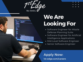 1st Edge Now Hiring Software Engineers for Huntsville Office
