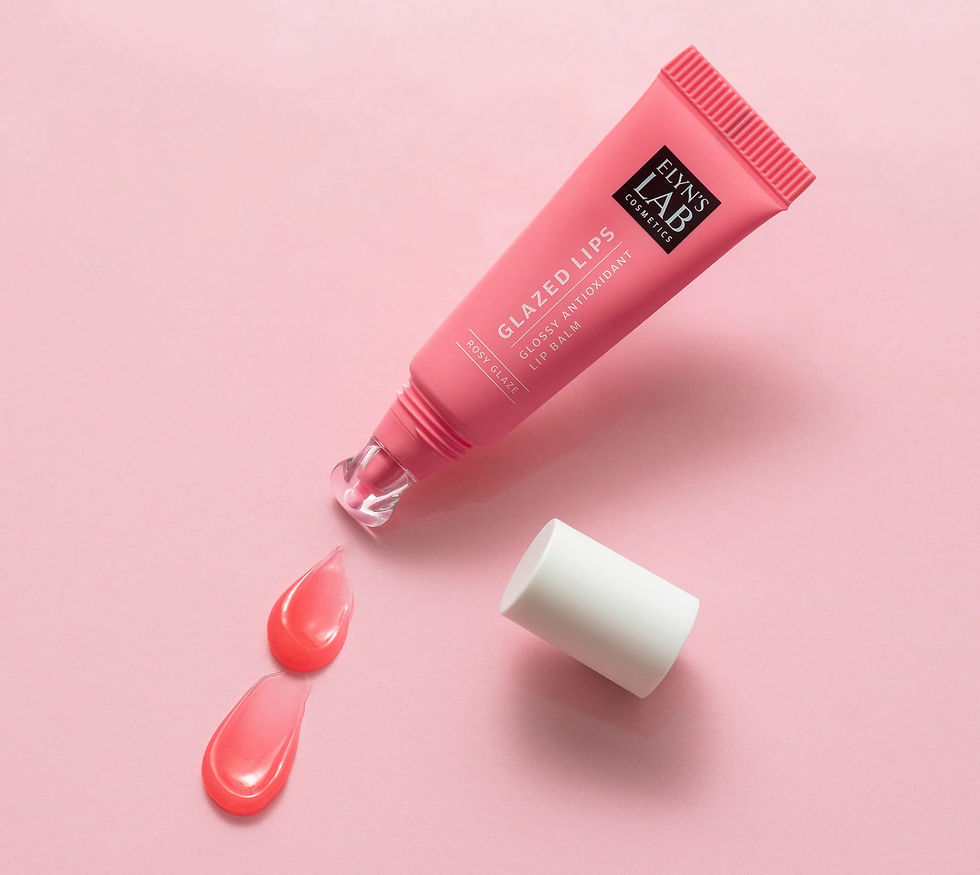 Розов хидратиращ балсам за устни с блясък (Rosy Glossy) ELYN'S LAB