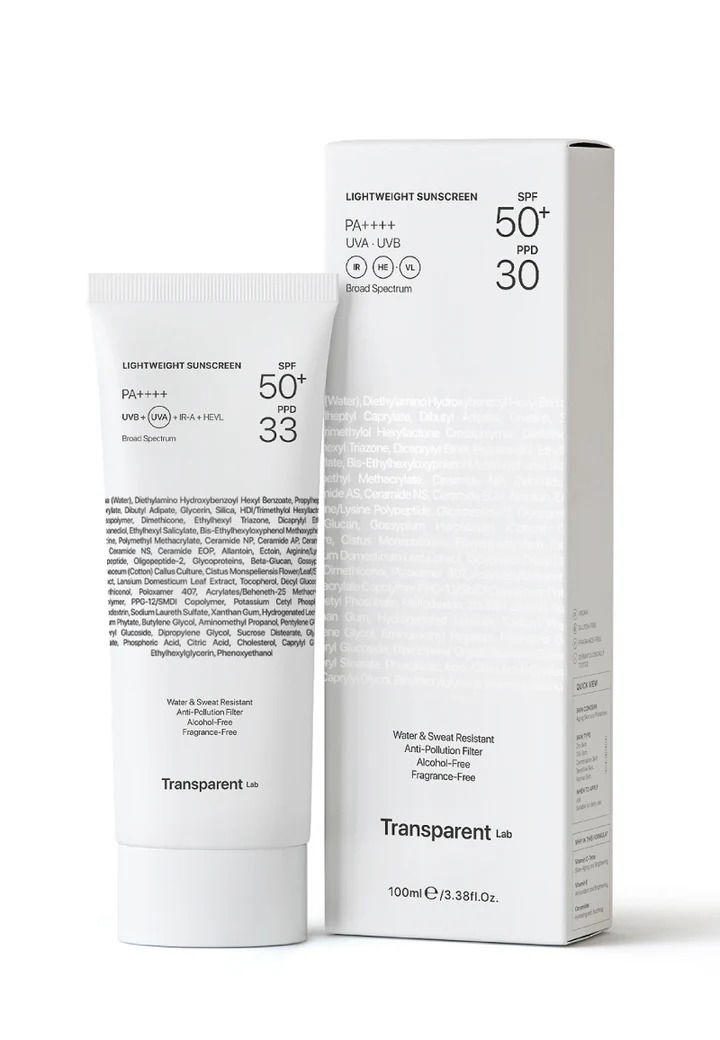 Миниатюра: Ултралека слънцезащита (Lightweight sunscreen SPF 50+) Transparent Lab