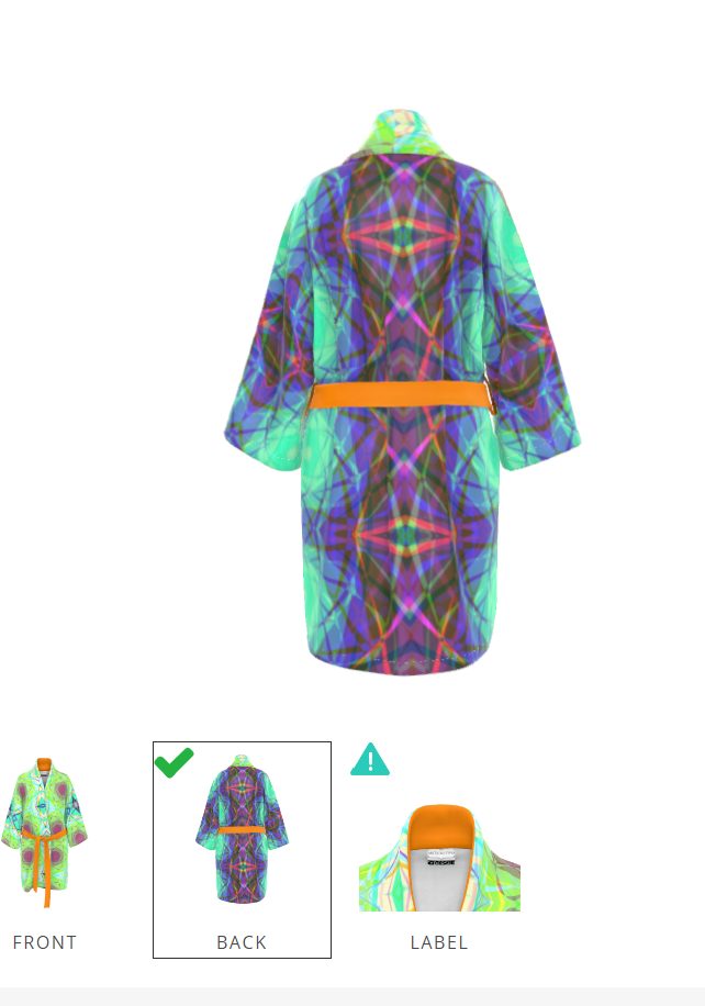 Holographic Silk Kimono