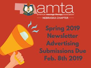 Spring 2019 Newsletter Advertising Submissions Due Feb. 8th