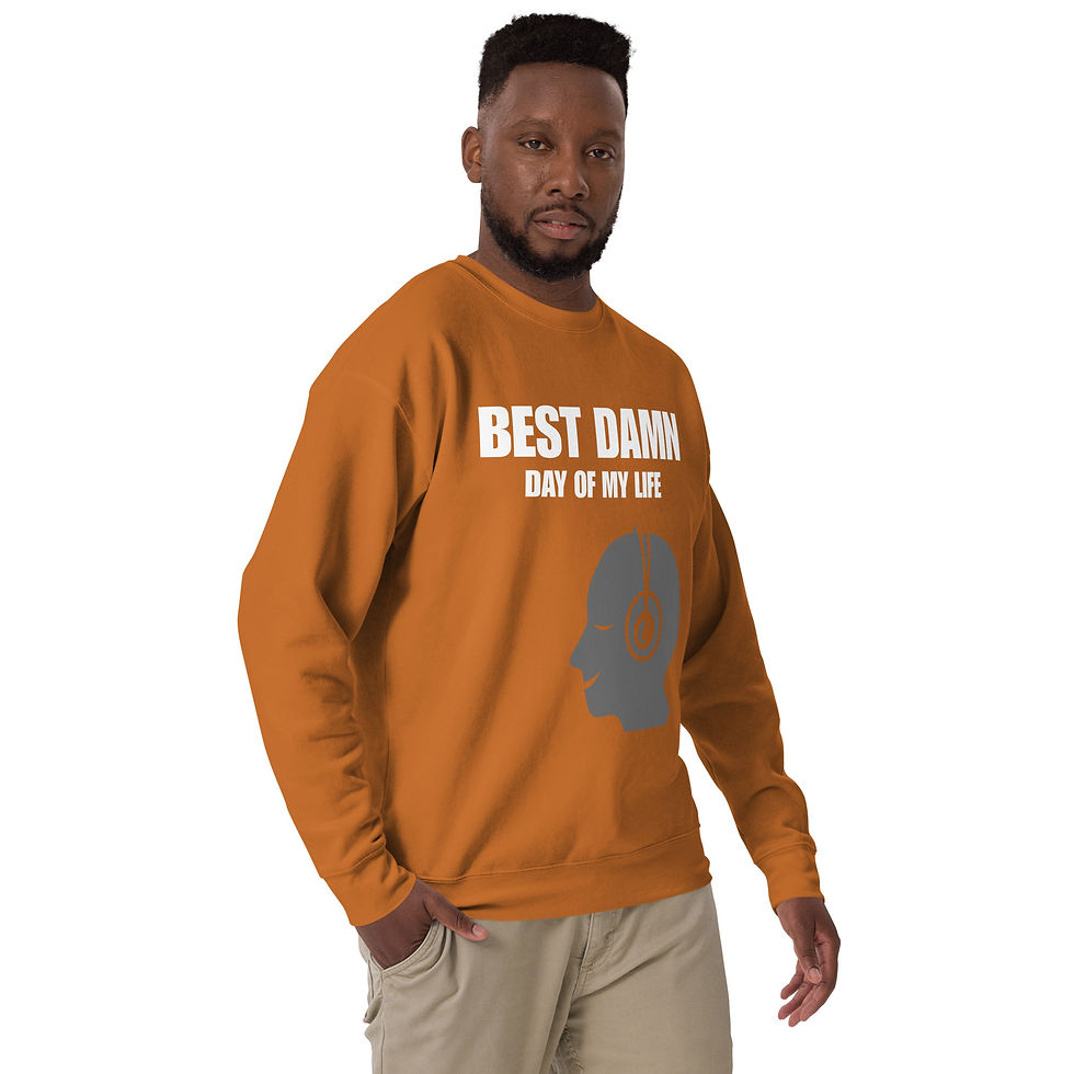 Thumbnail: Best Day Unisex Premium Sweatshirt - Izzy Produx