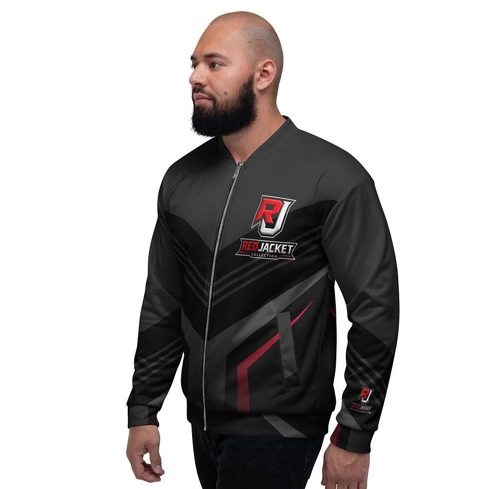 Thumbnail: Red Jacket Collection Unisex Bomber Jacket - Izzy Produx