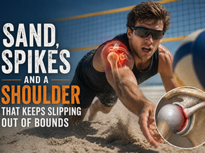 Sand, Spikes and a Shoulder That Keeps Slipping Out of Bounds