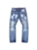 Thumbnail: Makobi Biker w/ Discharge Spots-Light Wash