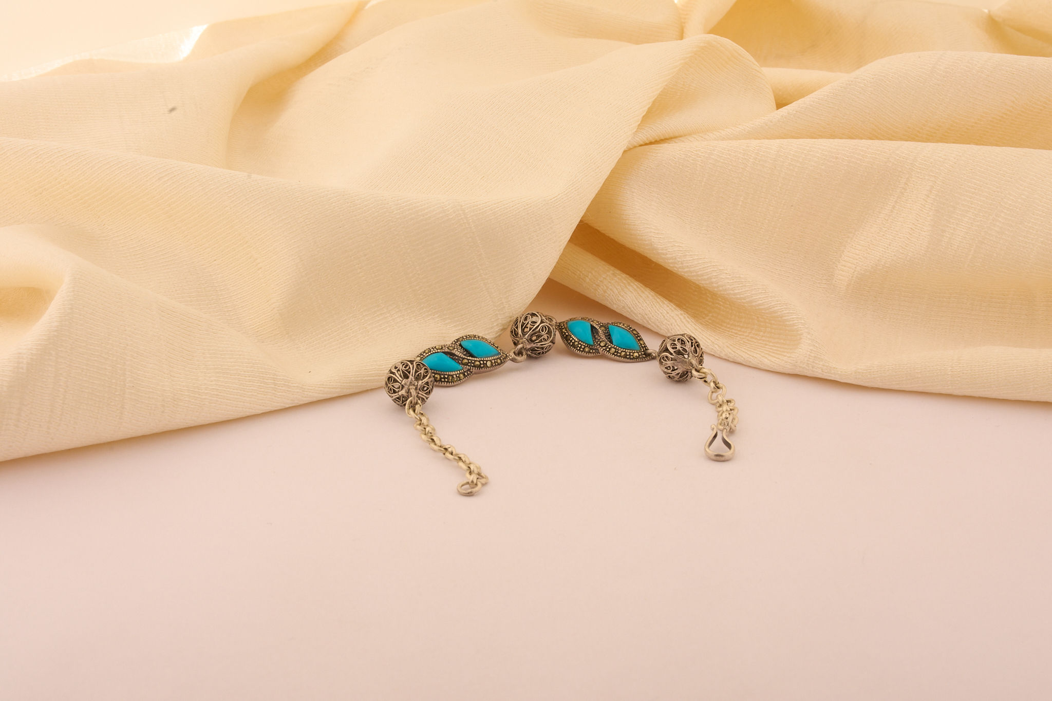 Turquoise & Marcasite Bracelet