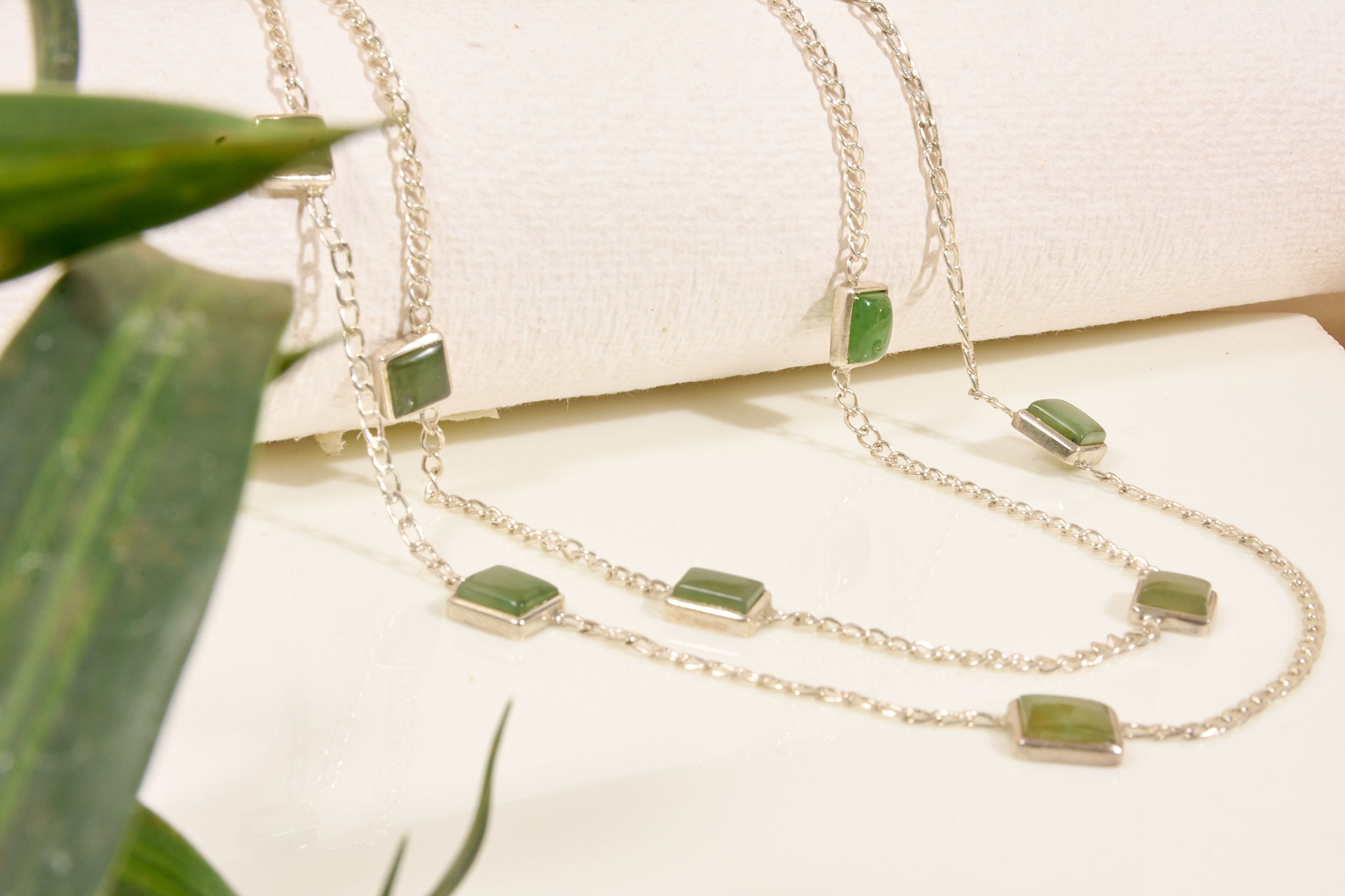 Pure Jade Station Necklace