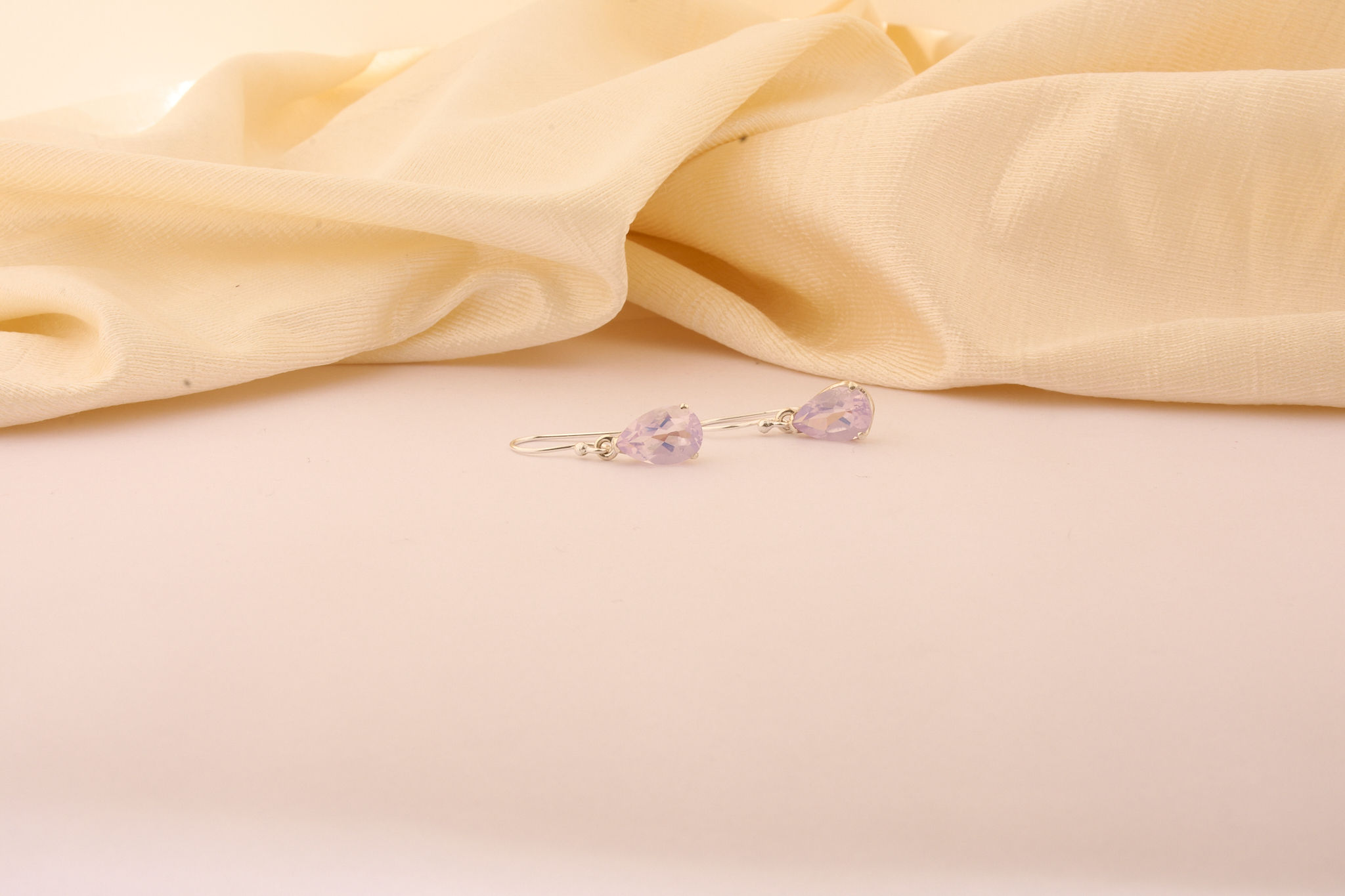 Rare Lavender Quartz Drop Earrings