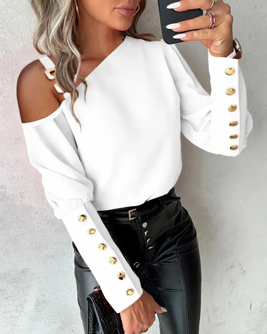 Thumbnail: Fashion Summer Off Shoulder Ladies Shirt