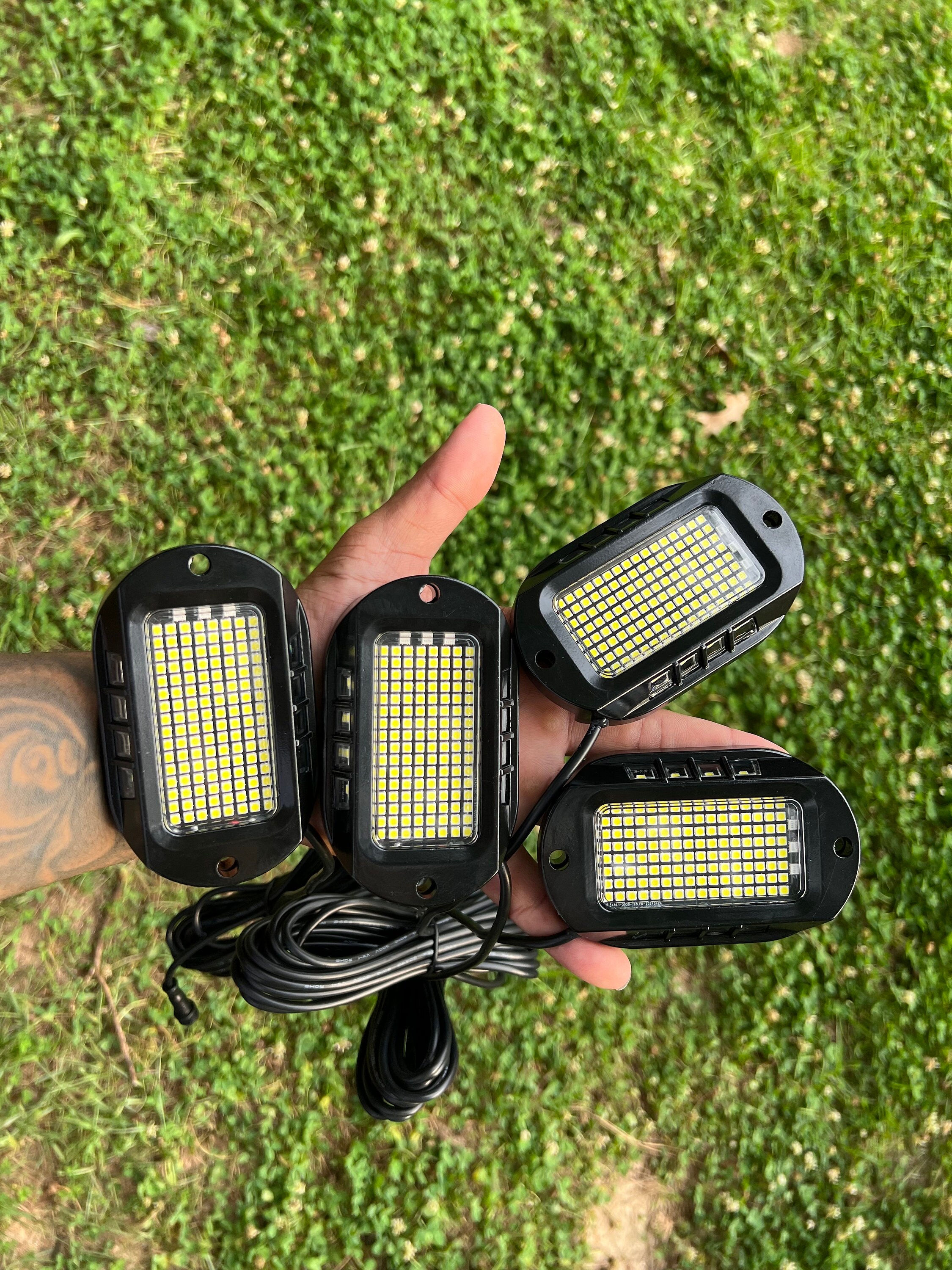 144 Chip Pure White Rock Lights