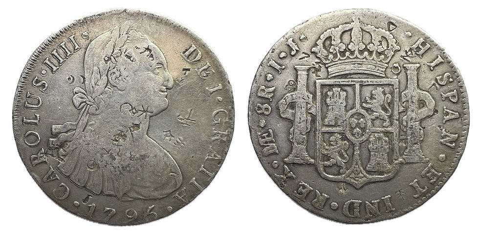 8 Reales. Lima. J.P. 1795. Carlos IV.