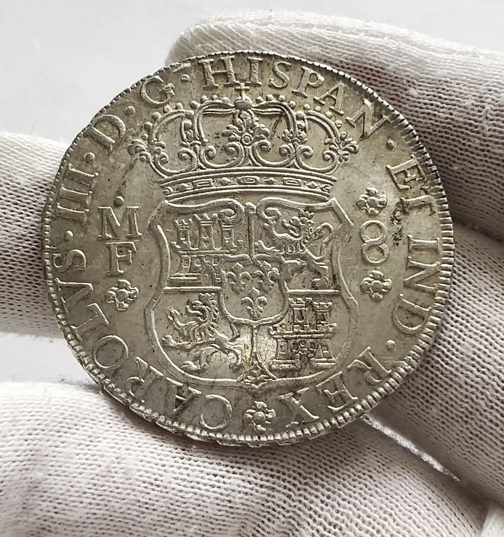 Miniatura: 8 Reales. México. M.F. 1766. EBC+/SC-