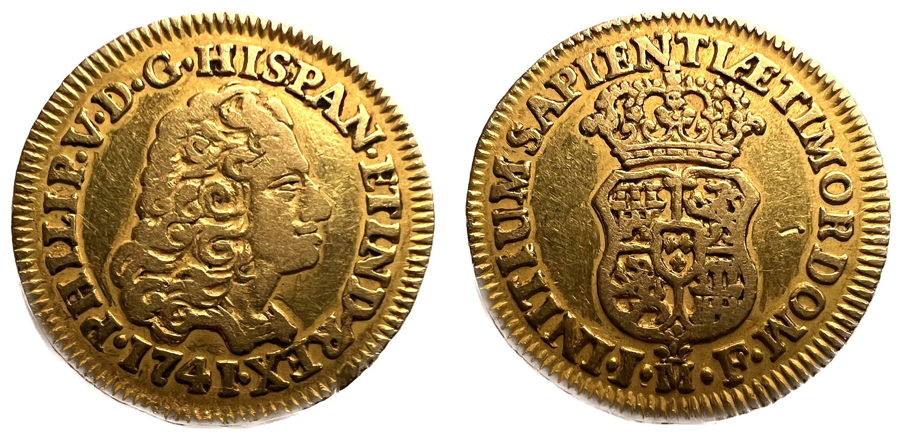 1 Escudo. Madrid. J.F. 1741. Felipe V.