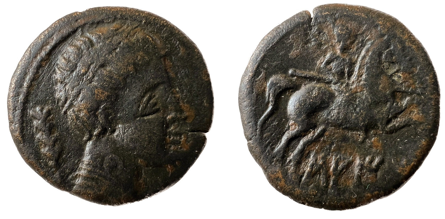 Saiti. As. Moneda iberica. Ibero. Saetabis.