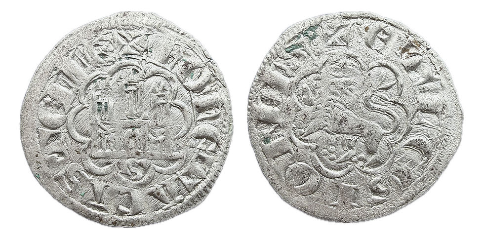 Medieval. Dinero seisén. Sevilla. Fernando IV.