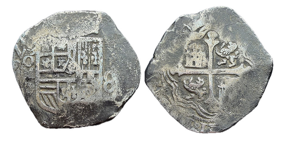 8 Reales. México. 1623. Felipe IV. Macuquina.