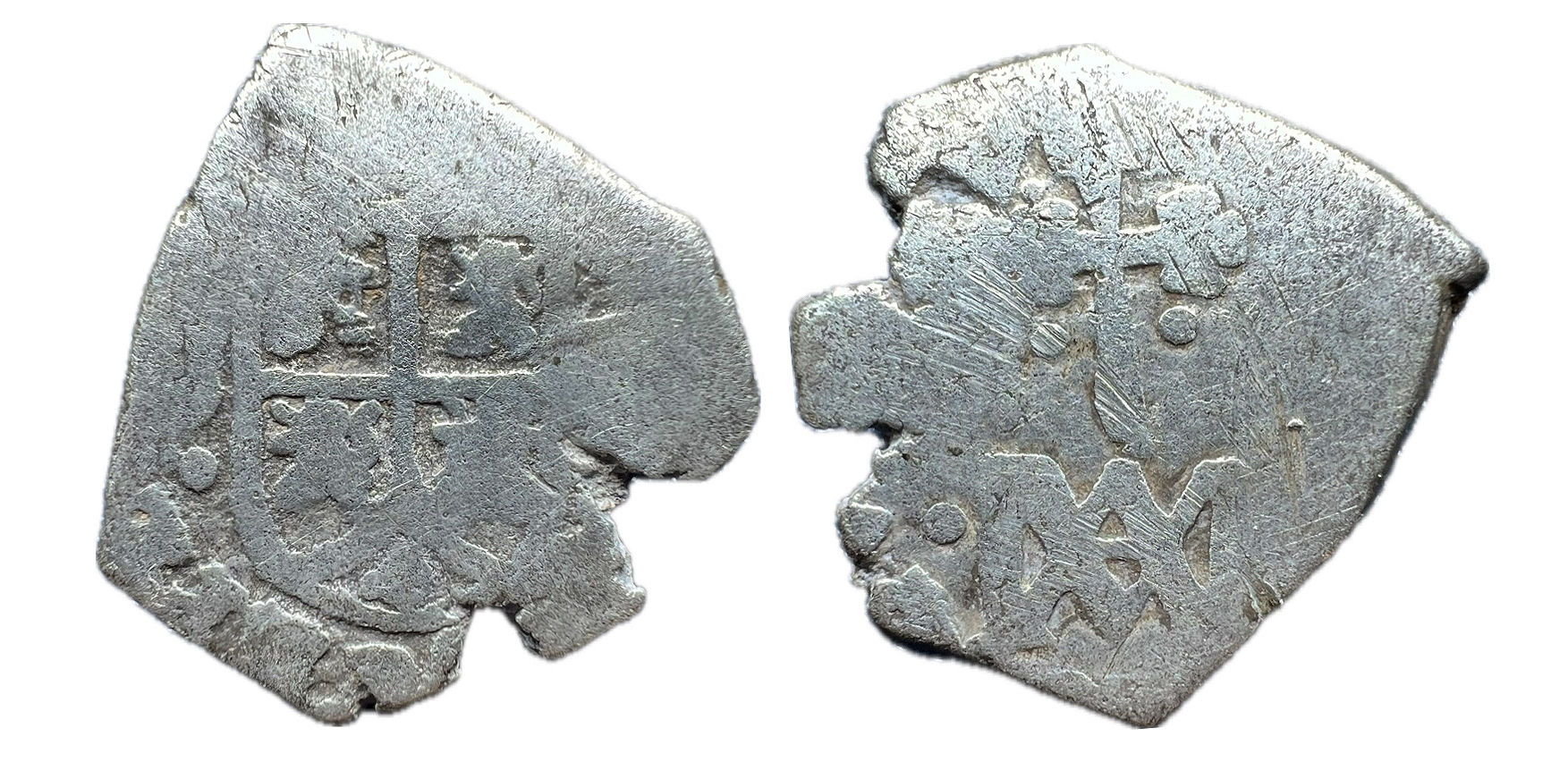 1 Real. Sevilla. M. 1692/3. Carlos II. Macuquina. Tipo María.