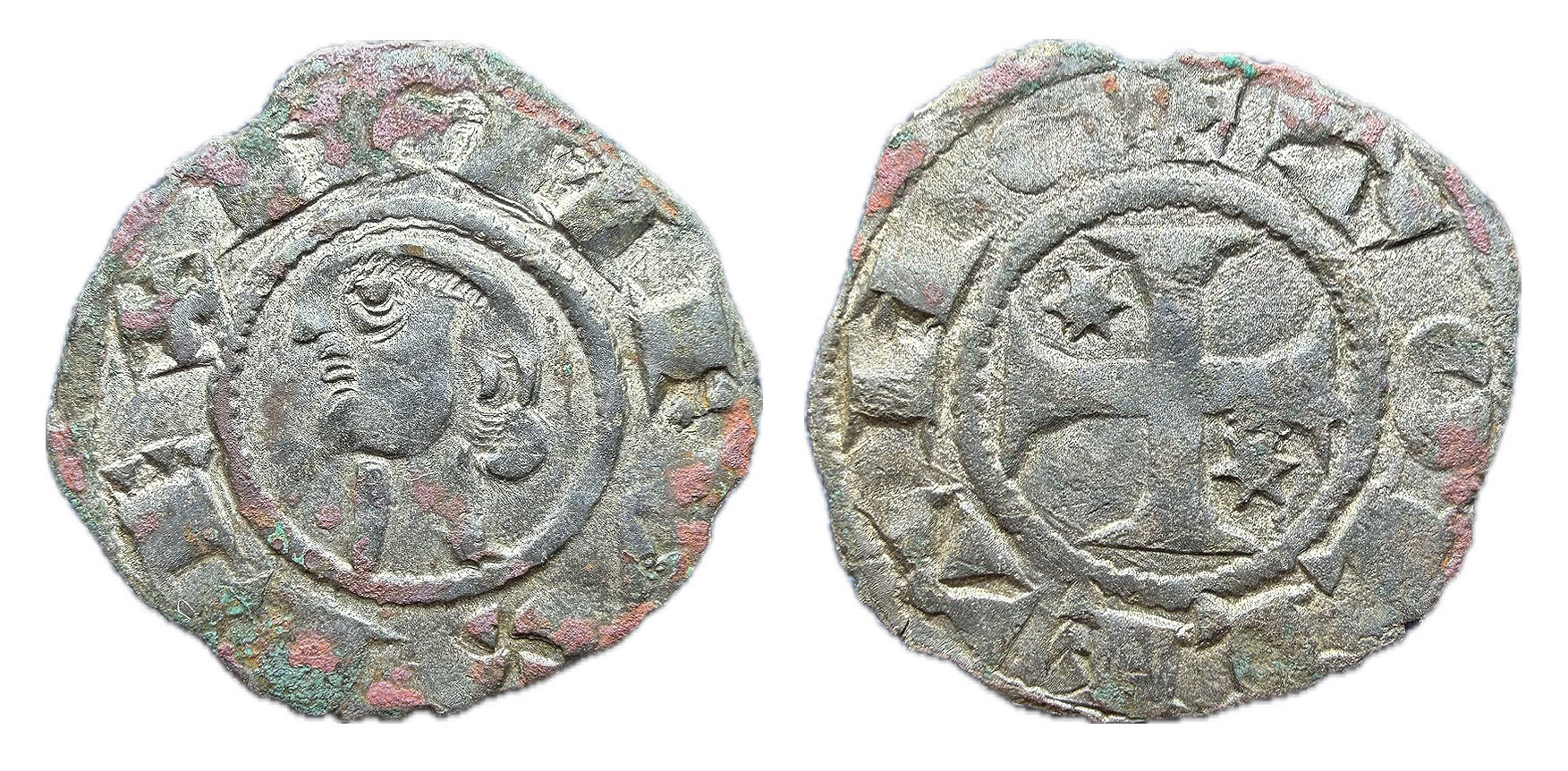 Medieval. Dinero. Toledo. Alfonso I de Aragon.