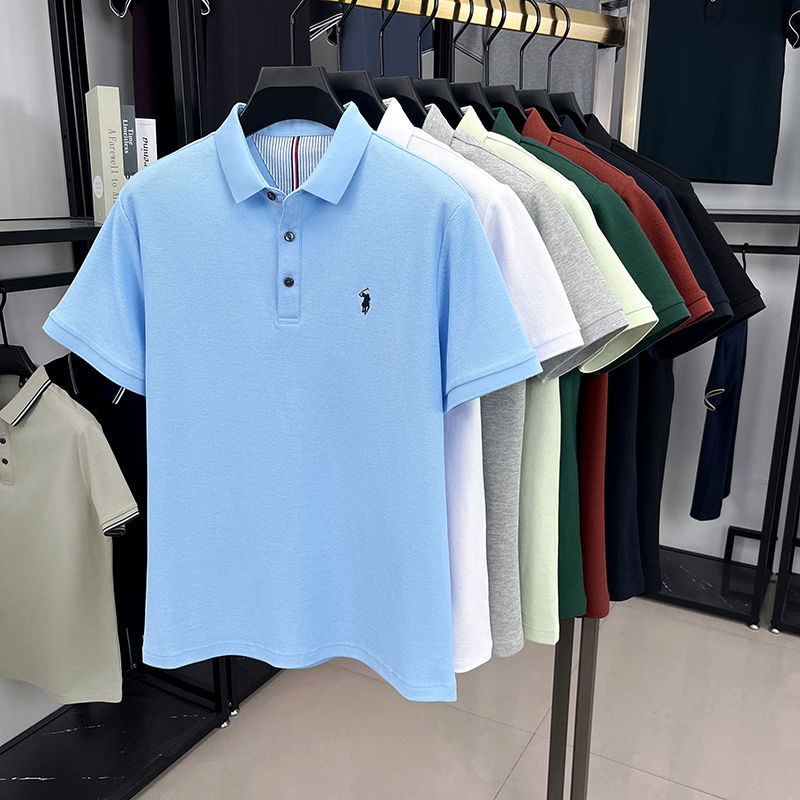 Miniatura: Camiseta polo masculina de manga curta