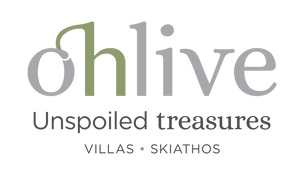 OHLIVE Villas Skiathos logo with tagline