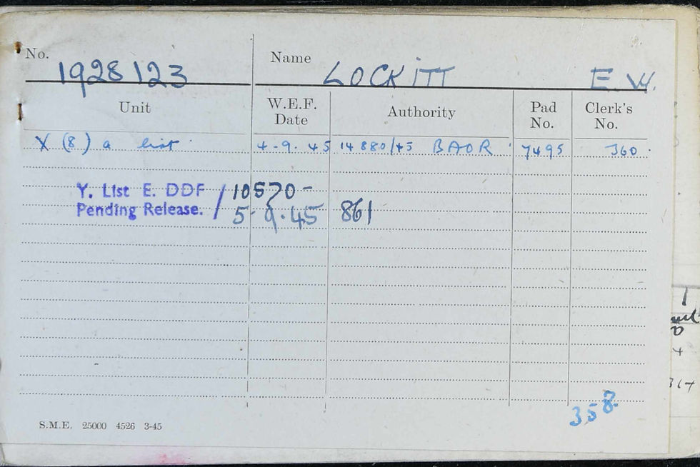 Thumbnail: WW2 Medal Grouping to Private Lockitt RE.