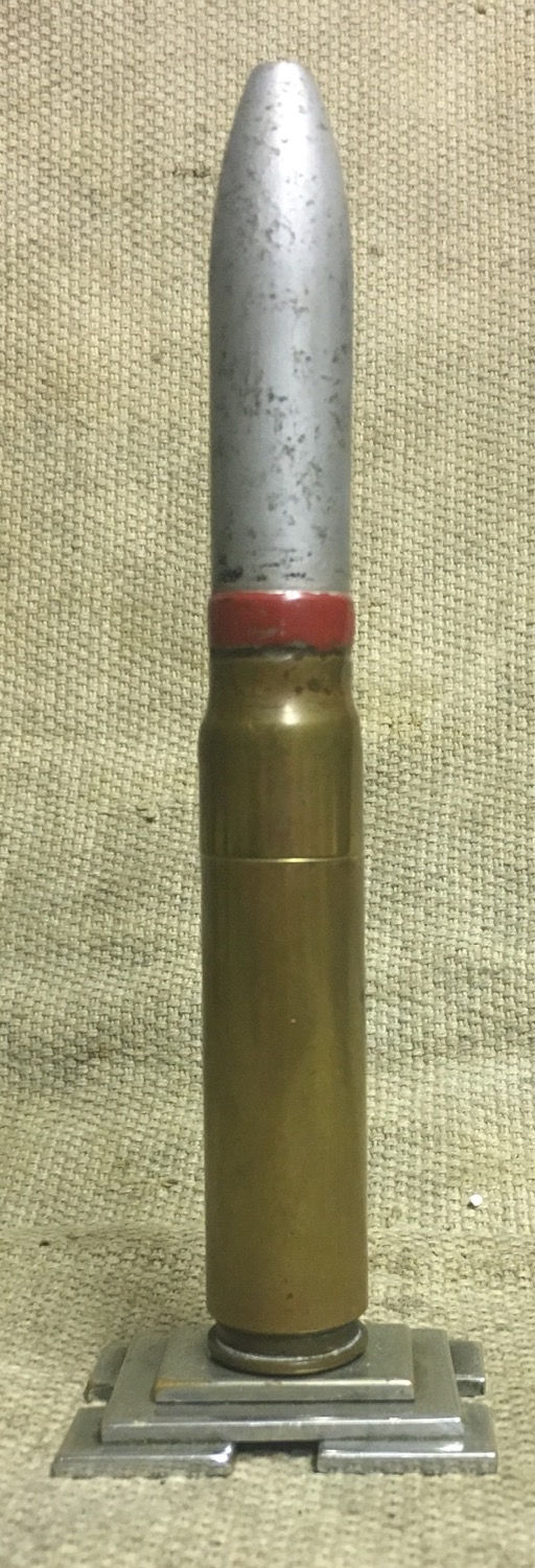 Thumbnail: WW2 20mm cannon round converted to a desk lighter