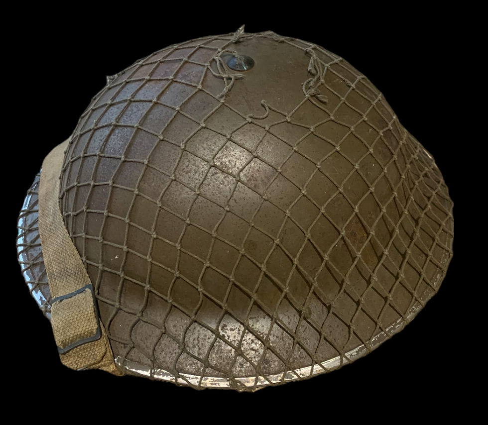Thumbnail: Early WW2 British MkII helmet with Mk1 liner Dunkirk era.