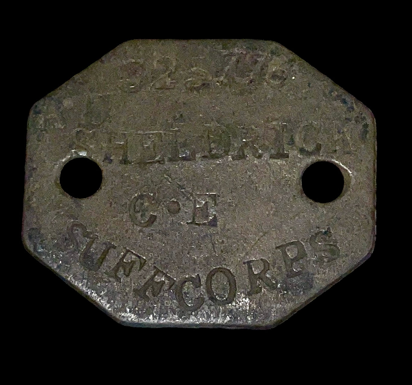 WW1 dog tag 