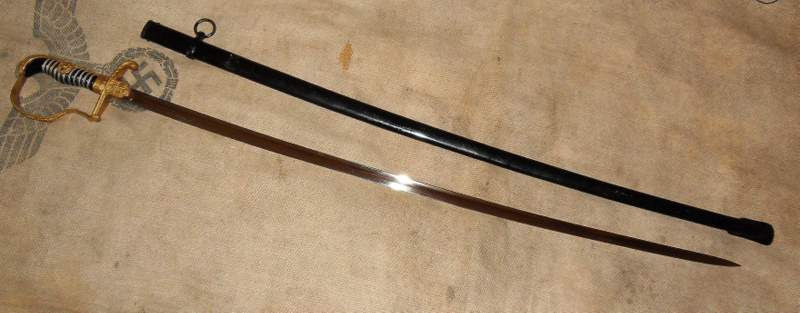 Thumbnail: WW2 German Officers Sword Named HOLD