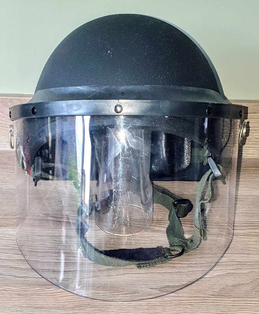 Thumbnail: Scarce modern MK6A helmet with riot visor.