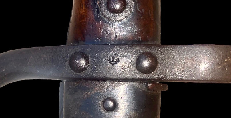Thumbnail: French made 1874 Gras bayonet scarce Naval marked example 