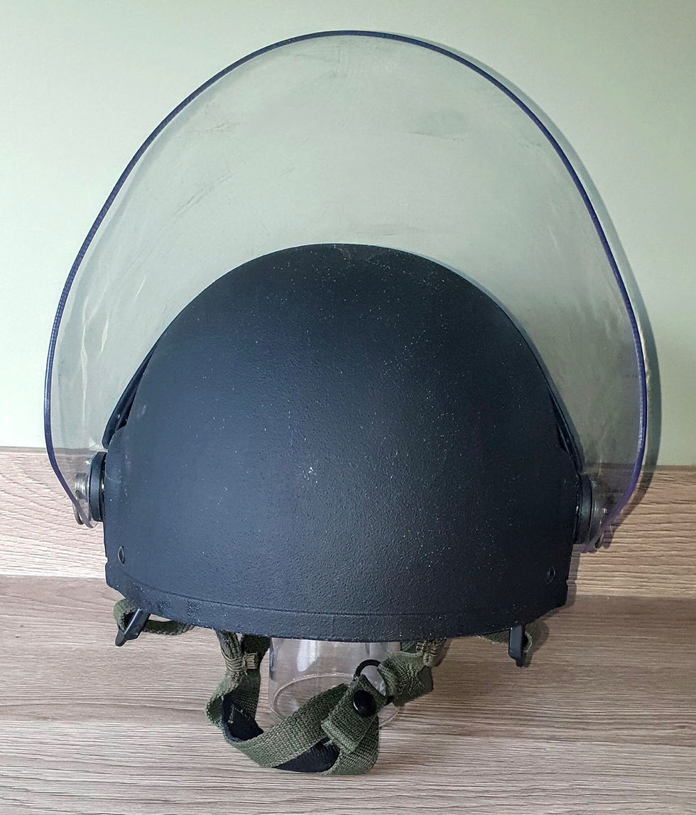 Thumbnail: Scarce modern MK6A helmet with riot visor.