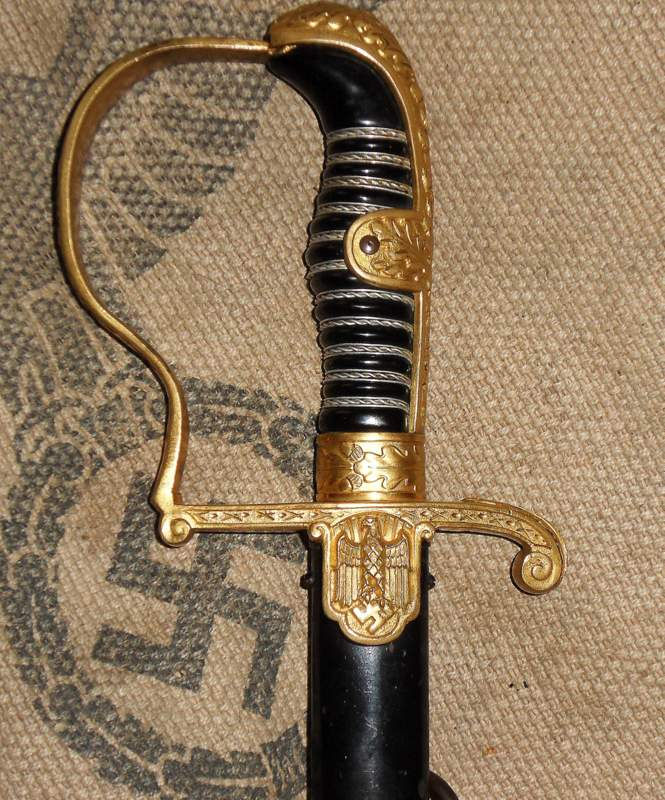 Thumbnail: WW2 German Officers Sword Named HOLD