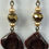 Thumbnail: Earrings - Brown Pieces - EAR 00424