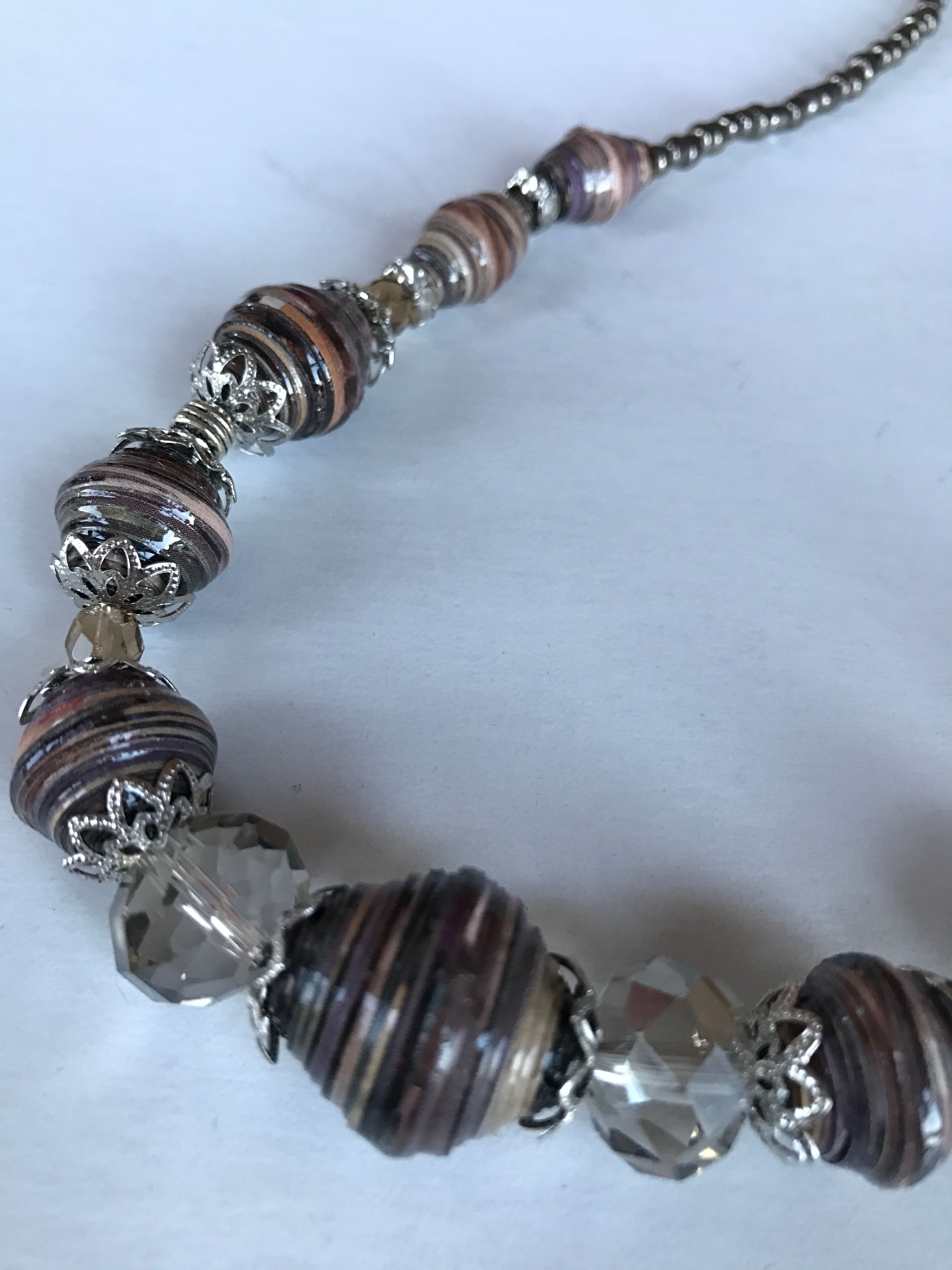 Paper Beads Necklace - Elegant - NCK 003137