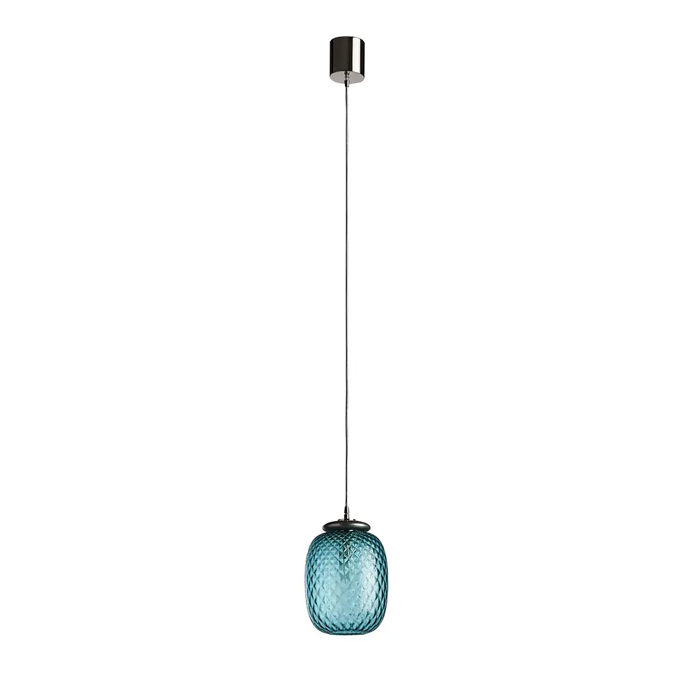 SOHO PENDANT TURQUOISE TRANSPARENT