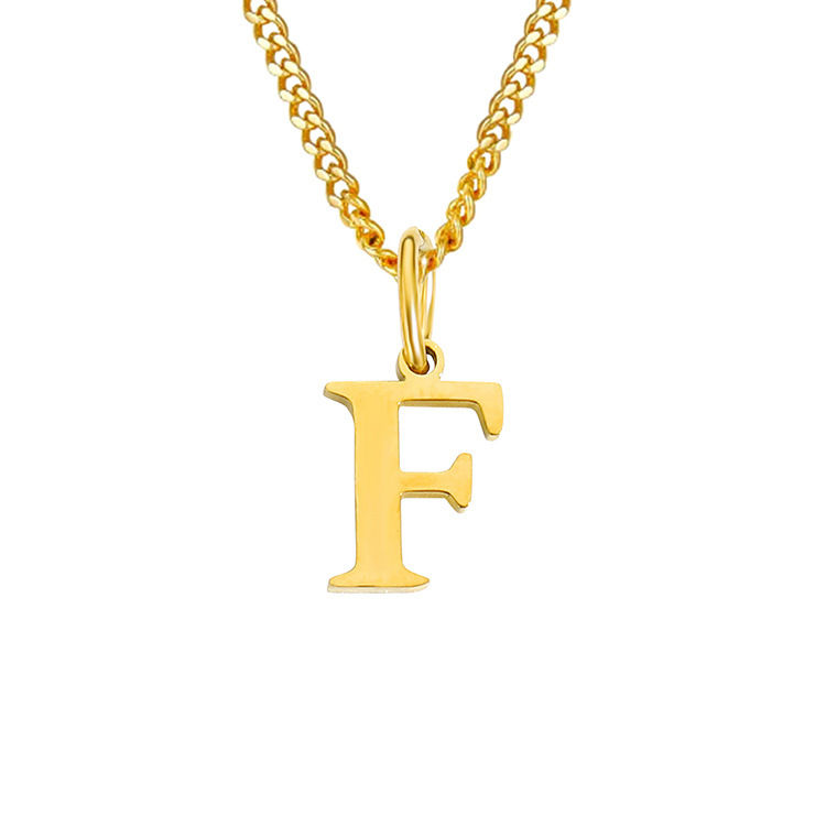 Miniatyrbild: 26 Letters All-Match 14K Stainless Steel Necklace