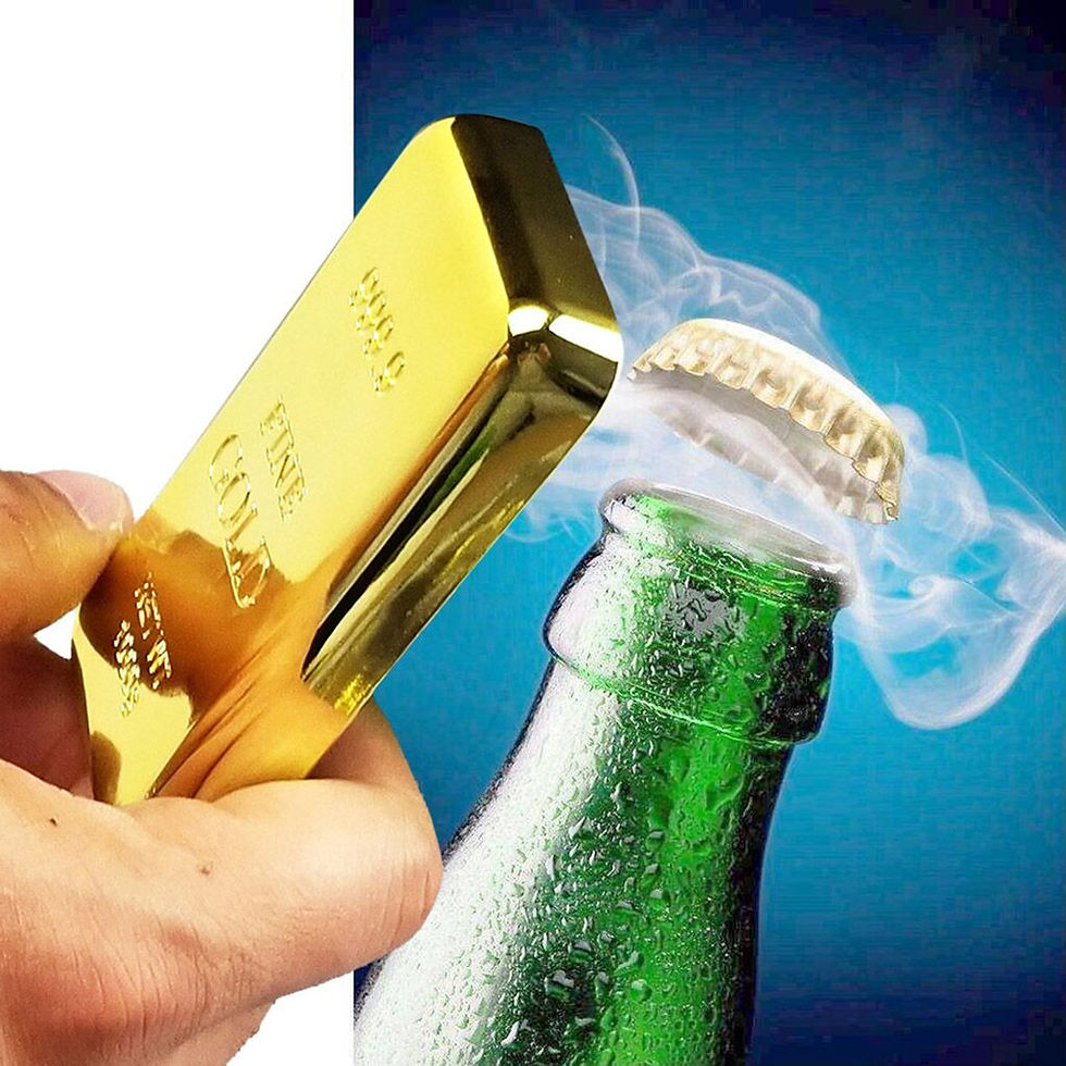 Miniatyrbild: Golden Beer Bottle Opener