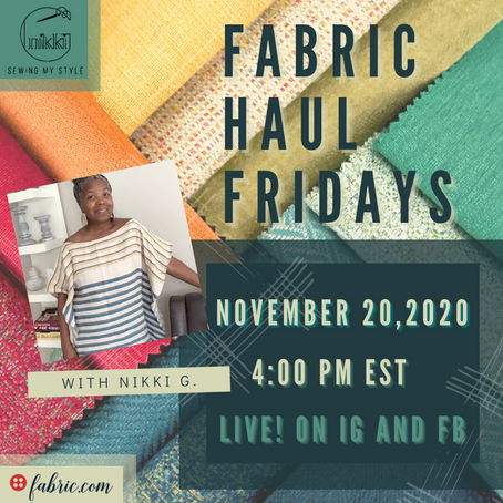 Fabric Haul Friday - Nov 20